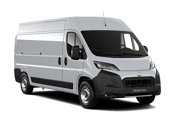 Vue latérale du fourgon TOYOTA PROACE MAX ELECTRIC - 2024 – modèle utilitaire aménageable